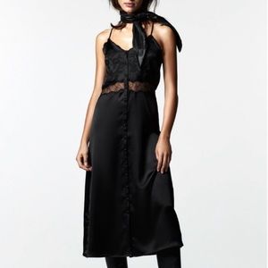 Zara Black Slip Dress (Worm Once)